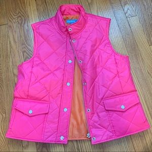 NWOT Evan Picone Pink and Orange L Vest - Never worn!